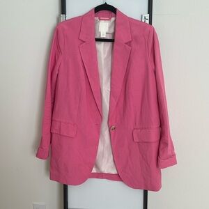 H&M pink blazer